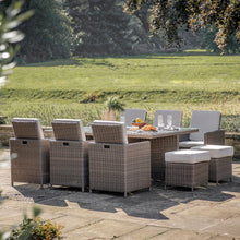 Load image into Gallery viewer, Valencia Outdoor 10-Seater Cube Dining Set in Natural
