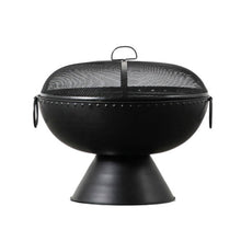 Load image into Gallery viewer, Positano Iron Outdoor Firepit in Black
