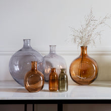 Load image into Gallery viewer, Jess Glass Bottle Vase in Grey
