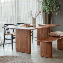Load image into Gallery viewer, Anaya Acacia Wood Dining Table in Brown