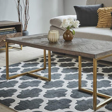 Load image into Gallery viewer, Ellannah Rectangular Wooden Coffee Table in Dark Brown