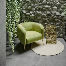 Load image into Gallery viewer, Cece Velvet Armchair in Pine Green
