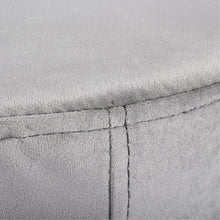 Load image into Gallery viewer, Leslie Velvet Upholstered Bench in Grey