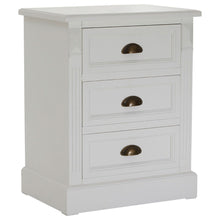 Load image into Gallery viewer, Carrie Three Drawer Chest in White