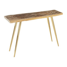 Load image into Gallery viewer, Dalia Petrified Wood Console Table in Natural