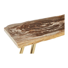 Load image into Gallery viewer, Dalia Petrified Wood Console Table in Natural