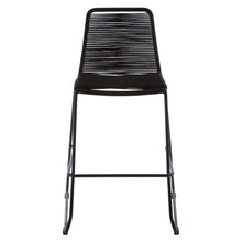 Load image into Gallery viewer, Britt Woven Rope Bar Stool Chair in Black