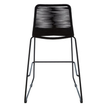 Load image into Gallery viewer, Britt Woven Rope Bar Stool Chair in Black