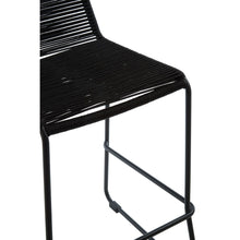 Load image into Gallery viewer, Britt Woven Rope Bar Stool Chair in Black