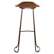Load image into Gallery viewer, Jane Leather Bar Stool in Brown