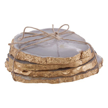 Load image into Gallery viewer, Megan Agate Coaster in Grey