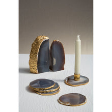 Load image into Gallery viewer, Megan Agate Coaster in Grey