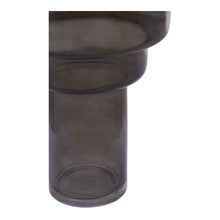 Load image into Gallery viewer, Petra Smoked Glass Vase in Black