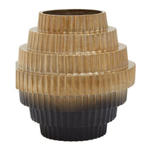 Load image into Gallery viewer, Amalia Vase in Gold And Black