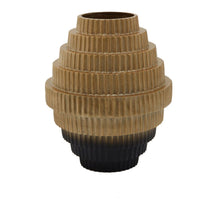 Load image into Gallery viewer, Amalia Vase in Gold And Black