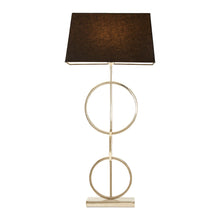 Load image into Gallery viewer, Maci Dual Ring Table Lamp in Black