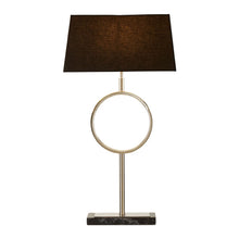 Load image into Gallery viewer, Maci Stone Base Table Lamp in Black