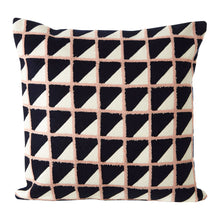 Load image into Gallery viewer, Gina Grid Design Cushion in Pink