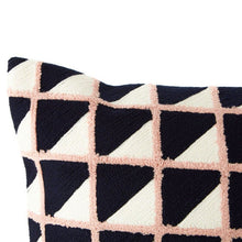 Load image into Gallery viewer, Gina Grid Design Cushion in Pink