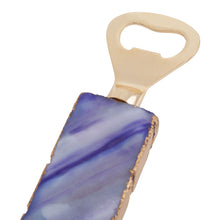 Load image into Gallery viewer, Megan Agate Opener & Stopper Set in Blue