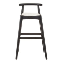 Load image into Gallery viewer, Urma Teak Bar Stool in Black