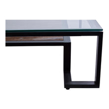 Load image into Gallery viewer, Lina Square Glass Coffee Table in Black