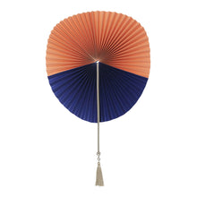 Load image into Gallery viewer, Saba Set of 4 Fans in Orange and Blue