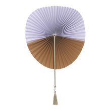Load image into Gallery viewer, Saba Set of 4 Fans in Light Purple and Brown