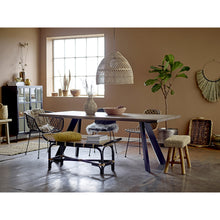 Load image into Gallery viewer, Kama Woven Rattan Lounge Chair in Black