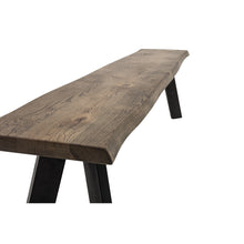 Load image into Gallery viewer, Raw Oak Bench in Brown