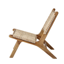 Load image into Gallery viewer, Keila Teak Occasional Chair in Rattan