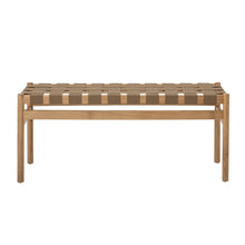 Load image into Gallery viewer, Roel Woven Bench in Brown