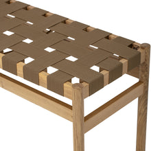 Load image into Gallery viewer, Roel Woven Bench in Brown