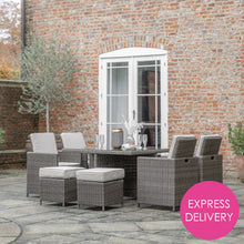 Load image into Gallery viewer, Valencia Outdoor 8-Seater Cube Dining Set in Natural