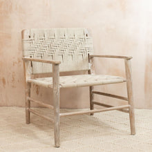Load image into Gallery viewer, Kibo Handwoven Armchair in Mango Wood