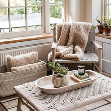 Load image into Gallery viewer, Kibo Handwoven Coffee Table in Mango Wood