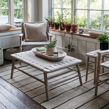 Load image into Gallery viewer, Kibo Handwoven Coffee Table in Mango Wood