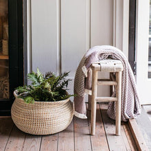 Load image into Gallery viewer, Kibo Handwoven Narrow Side Table in Mango Wood