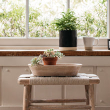 Load image into Gallery viewer, Kibo Handwoven Narrow Side Table in Mango Wood