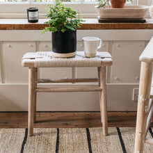Load image into Gallery viewer, Kibo Handwoven Narrow Side Table in Mango Wood