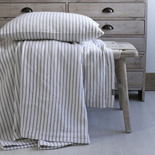 Load image into Gallery viewer, Hikari Striped Throw in Taupe & White