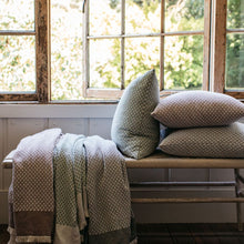 Load image into Gallery viewer, Fyn Geometric Throw in Sea Green