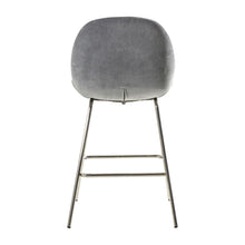 Load image into Gallery viewer, Abi Set of 2 Velvet Bar Stools in Light Grey
