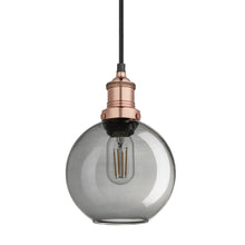 Load image into Gallery viewer, Industville Brooklyn 7 Inch Glass Globe Pendant in Grey