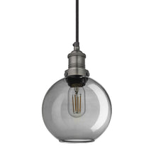 Load image into Gallery viewer, Industville Brooklyn 7 Inch Glass Globe Pendant in Grey