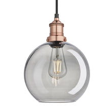 Load image into Gallery viewer, Industville Brooklyn 9 Inch Glass Globe Pendant in Grey