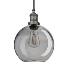 Load image into Gallery viewer, Industville Brooklyn 9 Inch Glass Globe Pendant in Grey
