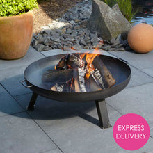 Load image into Gallery viewer, Verona Steel Outdoor Fire Pit 80cm