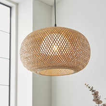 Load image into Gallery viewer, Antonia Rattan Ball Pendant Light
