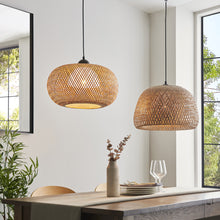 Load image into Gallery viewer, Antonia Rattan Ball Pendant Light